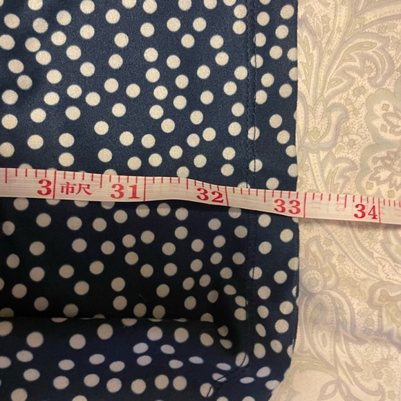 NWOT 3X / XXXL Arolina Women's Stretchy Wide Leg Palazzo Pants / Navy Polka Dot - Picture 13 of 15